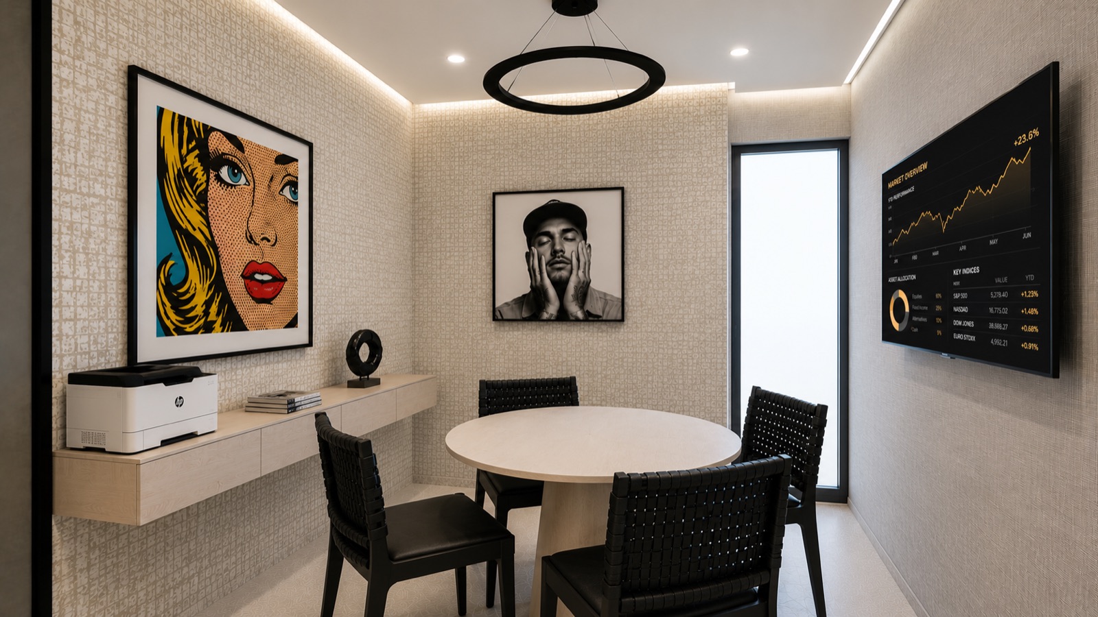 Private consultation lounge at Prana Dental Miami