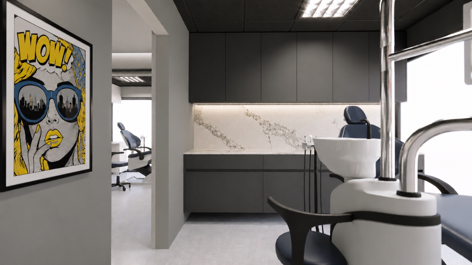 Surgical operatory suite with designer finishes