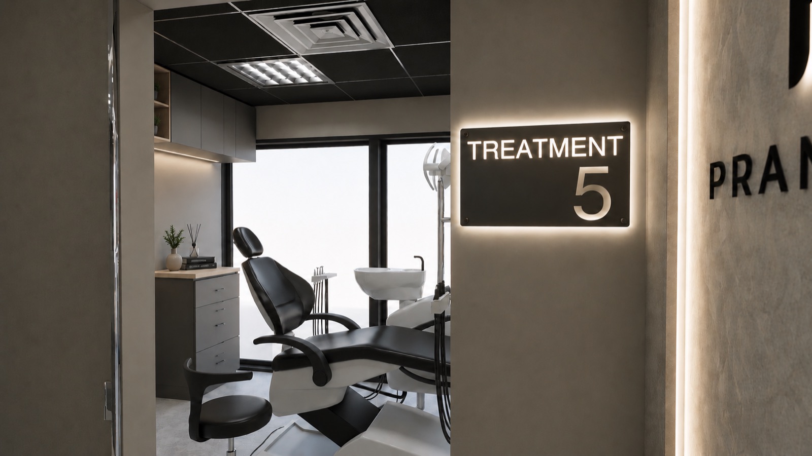 Modern private treatment suite